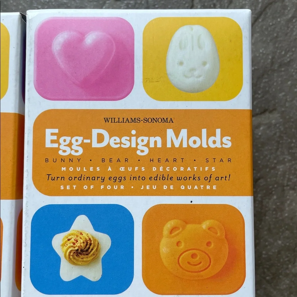 Williams Sonoma Colorful Egg Design Molds